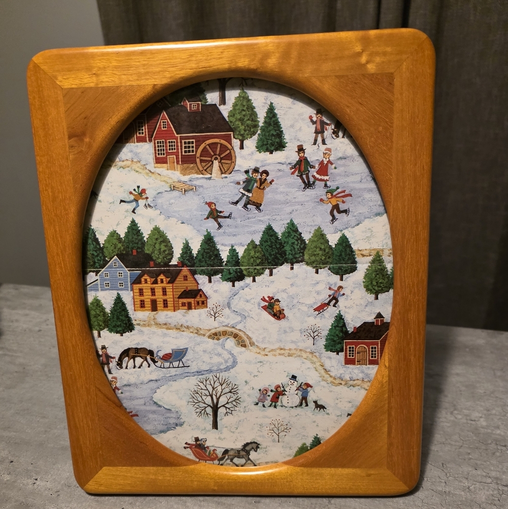 Gorgeous Vintage Wooden Picture Frame/solid Wood Teak/easel Back Frame